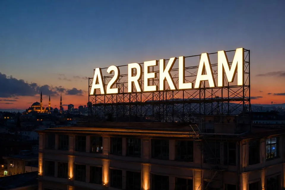 Çatı Tabelası - İstanbul profesyonel tabela hizmeti | A2 Reklam