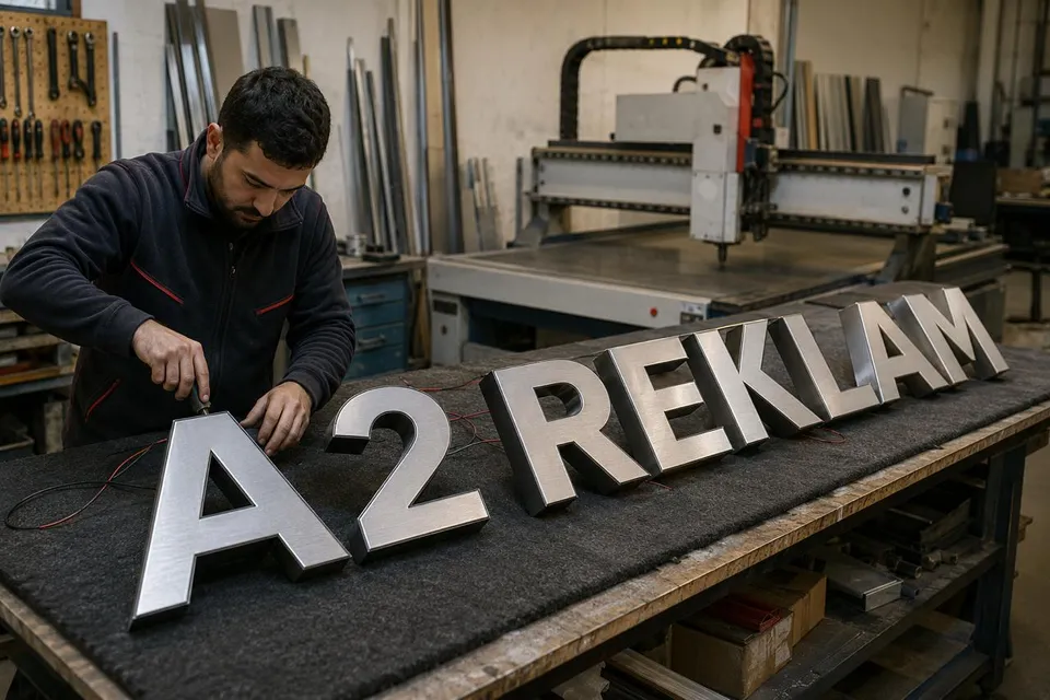 Özel İmalat ve 3D Tabela - İstanbul profesyonel tabela hizmeti | A2 Reklam